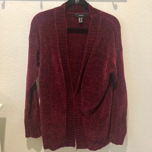Soft Wool Red/Burgundy Cardigan M